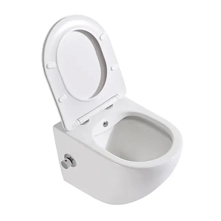 Унитаз подвесной Belbagno "UNO"с функцией биде и сидением  BB3105CHR-BS/SC