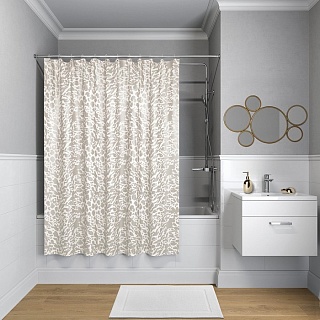 Штора для ванной комнаты, IDDIS, 200*180 см, полиэстер, Basic B30P218i11 (10431)