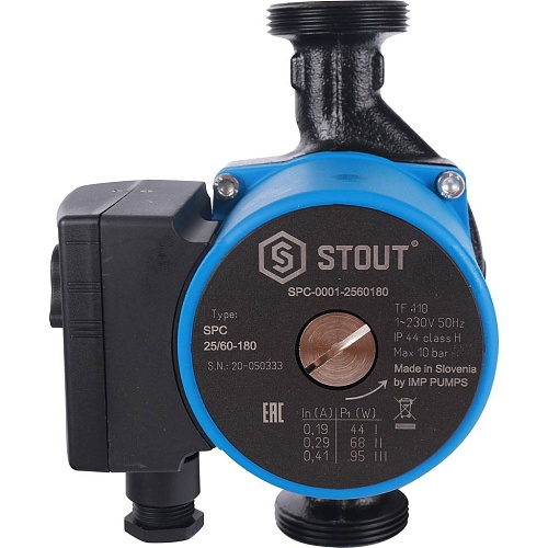 Насос циркуляционный 25/60-180 (SPC-0010-2560180) STOUT