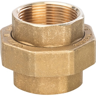 Американка  1 1/2" г/г  ЛАТ. коническое соединение "металл по металлу" (15) (SFT-0033-000112) STOUT