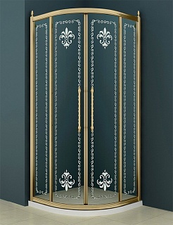 ДУШЕВОЙ УГОЛОК CEZARES RETRO A-R-2-100-SCORREVOLE-CP-G