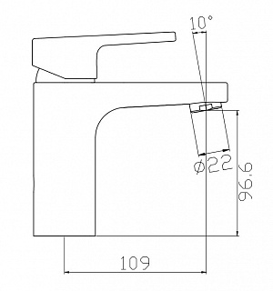 Смеситель д/умывальника ORFEY картридж d40  4004L ARGO 41000  