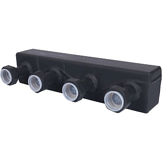 Коллектор Ду20 распределительный на 2 контура в т/и   (SDG-0016-002502) STOUT