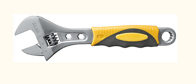 Ключ разводной Классик 150мм/21мм, шкала, прорезин. ручка (70151) FIT