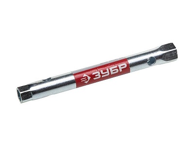 Ключ торцовый ЗУБР "МАСТЕР", трубчатый двухсторонний, прямой, 8х9мм 27162-08-10