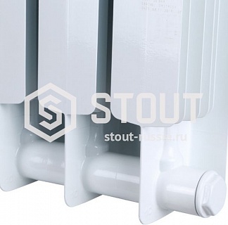 Радиатор биметаллический нижнее правое под.SRB-0320-050004 STOUT Space 500 4 секции ВЫГОДА