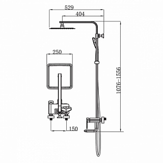 Душ. система KAISER Estilo овал ф35 (62182)