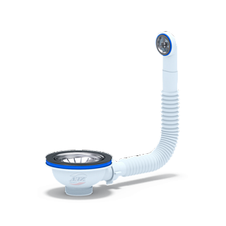 Выпуск 3 1/2" с круглым переливом Ани пласт N320S (10)