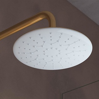 Смеситель для ванны с верхним душем, золото/белый, Cloud, IDDIS, CLOWG00i06