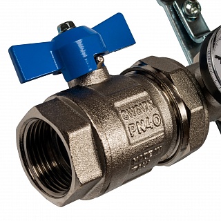 Коллектор 13-вых. нерж.ст. с кранами, терм., воздухоотв.. (SMS 0912 000013) STOUT