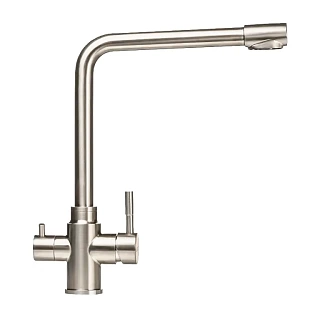 Смеситель д/кухни G-lauf (ZAP18-A090) под фильтр ф35 нерж. ст.гайка