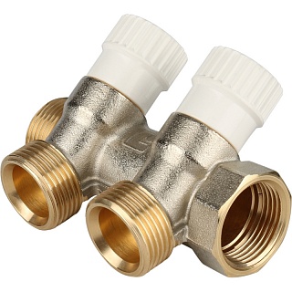 Коллектор распределительный  3/4", 2 отвода 3/4" EK (SMB 6851 343402) STOUT