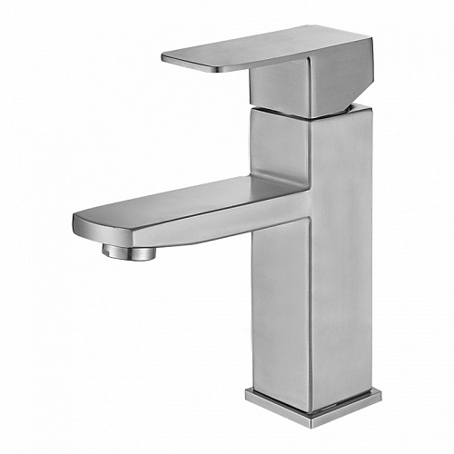 Смеситель д/умывальника MELANA нерж. F610201 CUBO
