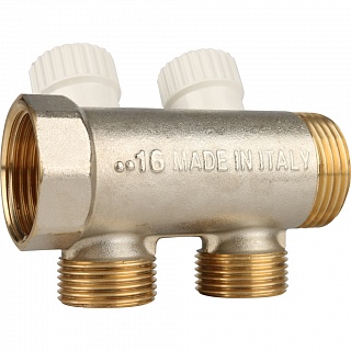 Коллектор распределительный 1", 2 отвода 3/4"ЕК (SMB 6851 013402) STOUT