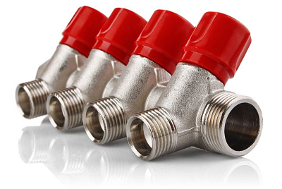 Коллектор латунный  1" м/р 4в 3/4" ЕК м/о 36мм с регулирующими клапанами SantechSystems (129-9353)