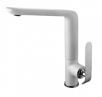 Смеситель д/кухни "MELANGE" (LM4905CW)  белый/хром  LEMARK 