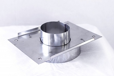 Монтажная площадка утепленная  К 180/250 нерж 1 мм (AISI 304) / нерж 0,5 мм КО 3/4