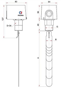 Реле потока РП-1-R1" (РОСМА) (41070)