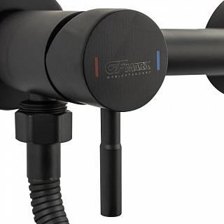 GFmark Смеситель гигиенический настенный ЧЕРНЫЙ из нержавеющей стали (2448) 