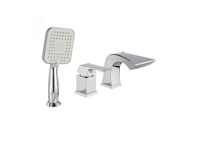 Смеситель врезной на борт ванны 3 отверстия "UNIT" (4545С) LEMARK  