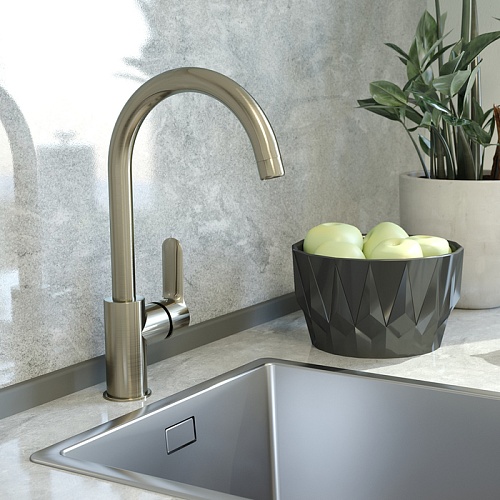 Смес. д/кухни  Cuba под фильтр сатин CUBBNFJi05 ВЫГОДА!!!