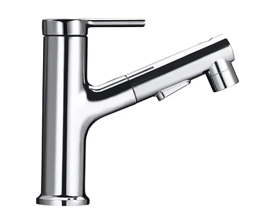 Смеситель д/раковины G-lauf (GOG10-A012) ф35 вытяжной излив