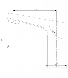 Смеситель д/умывальника "PROJECT" сенсорный (4650СЕ) LEMARK 
