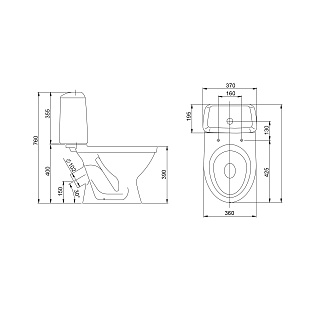 Унитаз-комп "Соната" белый в комплекте(Воротынск)