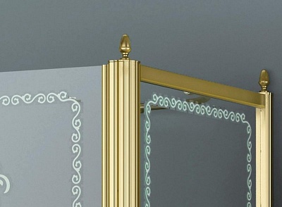 ДУШЕВОЙ УГОЛОК CEZARES RETRO A-R-2-100-SCORREVOLE-CP-G