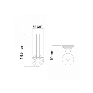 Держатель д/туал бумаги, темная бронза, WasserKRAFT K-7397 