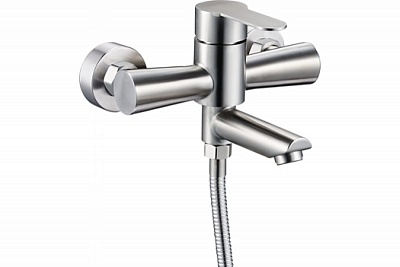 Смеситель д/ванны Solone (JAT3-A094) ф35 короткий поворотный излив нерж.