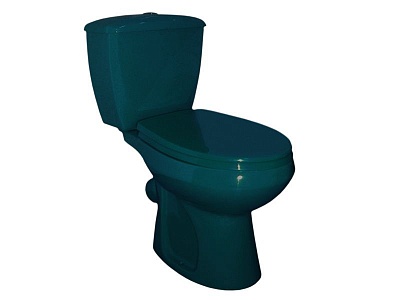 Унитаз-комп "Элисса"  зеленый   с сиден. и армат.  (Ст.Оскол )