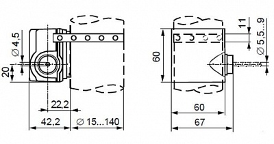 Датчик температуры накладной QAD 22 (LG-Ni 1000, -30:+125°C) 