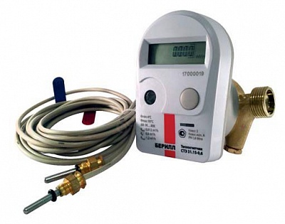 Теплосчетчик Берилл  СТЭ 31.20-2,5-Т1- М (с M-BUS вых.) Ду20 L=130мм Q= 2,5 м3/ч на подачу (Итэлма)
