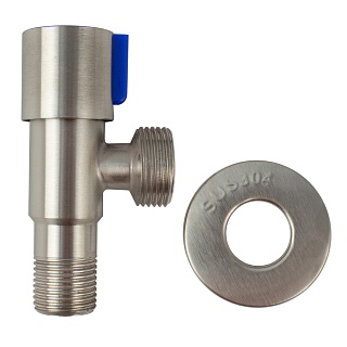 Кран MAGNUS угловой металлокерамика 1/2"х3/4" нерж.ст 304 с отражателем (9271) 