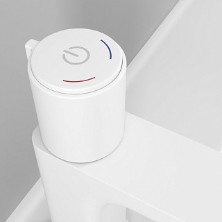 Смеситель для умывальника с инновационным управлением Push Control, белый матовый, Slide, IDDIS, SLIWTBTi01