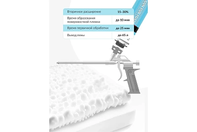 Пена монтажная профи Всесезонная KUDO Proff (пист.) (750мл.) (12) (KUPHP10U65)  ВЫГОДА