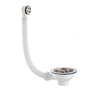 Выпуск "Элит" с нержавеющей  чашкой 112мм и круглым переливом 30986441