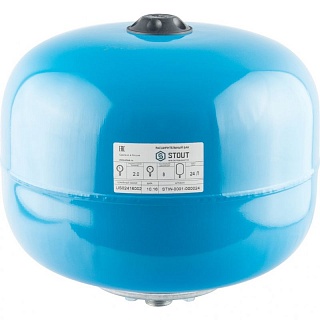 Гидроаккумулятор   24 л. 10бар. 1"  верт., смен.мембр. (STW-0001-000024) STOUT