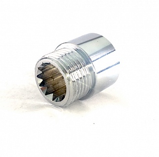 Гайка удл. 1/2"  15мм  Хром  VIEIR  SAX15 (450/10)