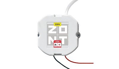 Блок питания в подрозетник 12V/220 для комн. термостатов (ML00006216)