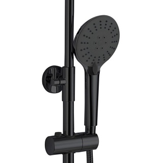 Душ.система Haiba HB24814-7 латунь черный с гиг.душем