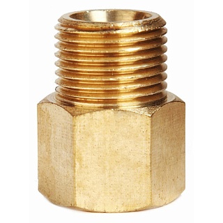 Переходник М10х1внутр. - G1/2" внеш.; латунь для монтажа термодатчика в тройник Н00002913 Пульсар