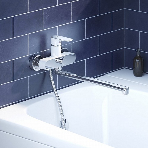 Смеситель для ванны с длинным изливом, Cloud, IDDIS, CLOSBL2i10WA