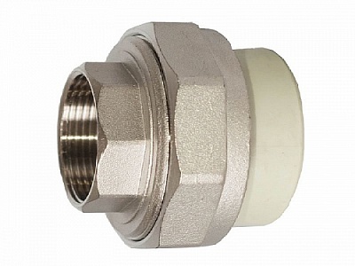 Разборное соед.20*3/4"вн.рез. серый (10/70) ПРО АКВА (PA20010G)