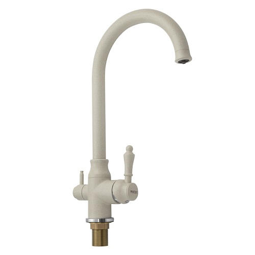 MAGNUS Смеситель д/кухни, БЕЖЕВЫЙ, под фильтр, латунь код 8242 снят с производства