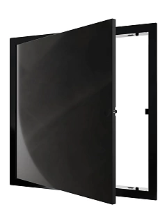Сантехнические люки L3030N BLACK с магн. замком 300х300 (327х327) с фланцем (18)