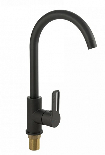 CONSUL Смеситель д/кухни, боковой, шаровый ГРАФИТ (8954)