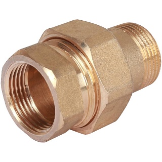 Американка  3/4" г/ш ЛАТ уплотнение под гайкой o-ring кольцо (50/10) SFT-0040-000034 STOUT