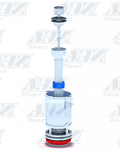 Арматура д/унитаза Ани спускная ШТОК ручка белая без клапана WC7040  (30)